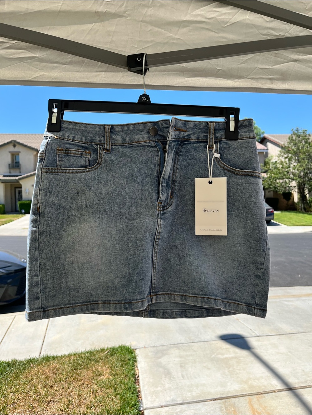 Elleven Women's Light Blue Denim Skirt Size M